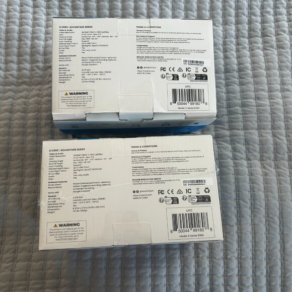 Lot of 2 Reolink E Series E560 4K Pan/Tilt Wi-Fi 6 Tracker Cameras 8MP Ultra HD - Picture 3 of 7
